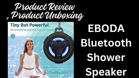 EBODA Bluetooth Shower Speaker, Portable Bluetooth Speakers, IP67 Waterproof Wireless Speaker