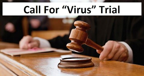 Put The "Invisible Enemy" On Trial. Prove Viruses Exist Or Be Charged With Human Rights Violations.