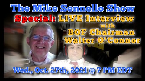 Mike Sennello Show Special: LIVE Interview with Board of Finance Chairman Walter O'Connor