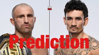 Alexander Volkanovski Vs Max Holloway 3 Early Prediction