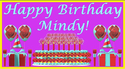 Happy Birthday 3D - Happy Birthday Mindy - Happy Birthday To You - Happy Birthday Song