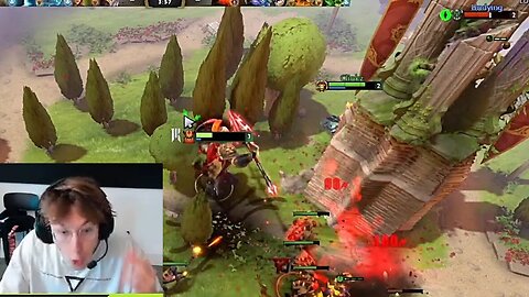 SabeRLight Showing How to Cliff Someone With Mars - Shopify players are obsessed with Cliffs |Dota 2