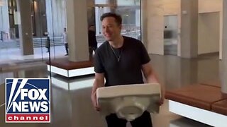 Elon Musk shows up at Twitter HQ: 'Let that sink in'