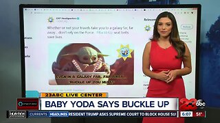 Baby Yoda says buckle up, according to CHP