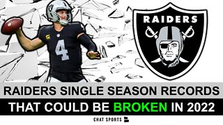 Derek Carr Will Break These 2 Raiders Single-Season Records This Season