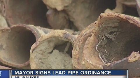 Mayor signs ordinance pushing lead pipe removal in Milwaukee further