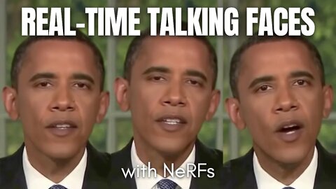Generate Fake Faces in Real-Time with AI...! RAD-NeRF explained