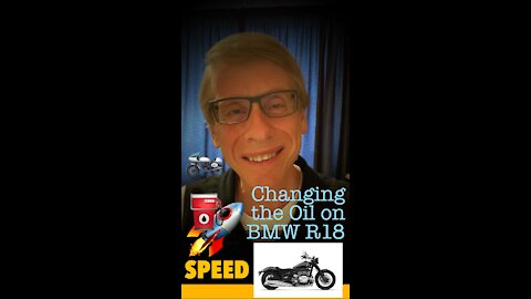 Changing the Engine Oil on a BMW R18 Motorcycle. Wow!