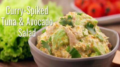 Keto Breakfast Recipes - Keto Curry Spiked Tuna and Avocado Salad