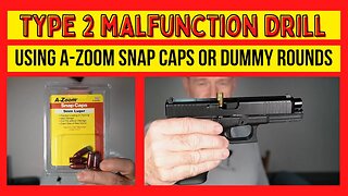 Using Snap Caps (dummy rounds) to practice Type 2 Malfunction Clearing Drill.