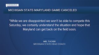 Michigan State's game at Maryland canceled due to COVID-19