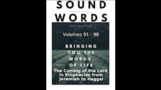 Sound Words, The Coming of the Lord in Prophecies from Jeremiah to Haggai