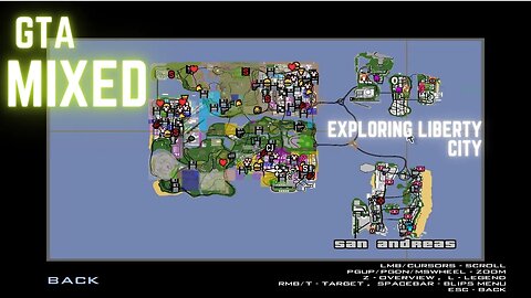 GTA Mixed Mod (All Three Maps in One Game) Driving in Liberty City Episode 4