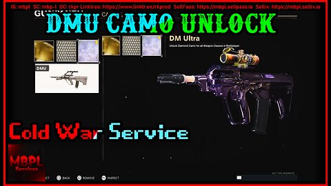 Black Ops Cold War DM Ultra Camo Service