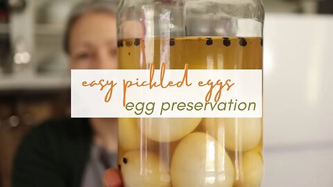 Easy PICKLED EGGS | Preserving some of these eggs!