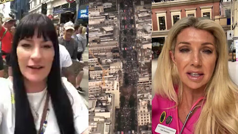Millions Flood The Streets In London To Protest COVID Tyranny & It's Spectacular! (Video)