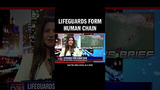 Lifeguards Form Human Chain