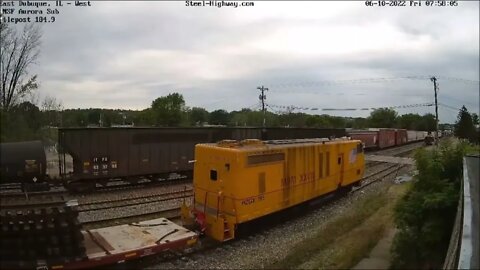 WB Herzog Power pulling cars at East Dubuque, IL on June 10, 2022 # Steel Highway #