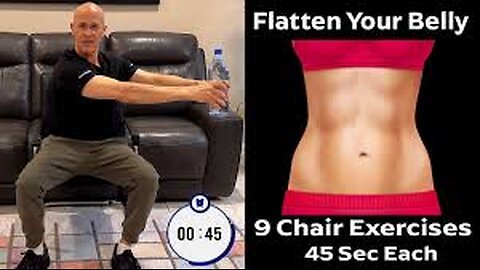 Flatten Your Belly in a Chair: 9 Core Exercises, 45 Seconds Each | Dr. Mandell