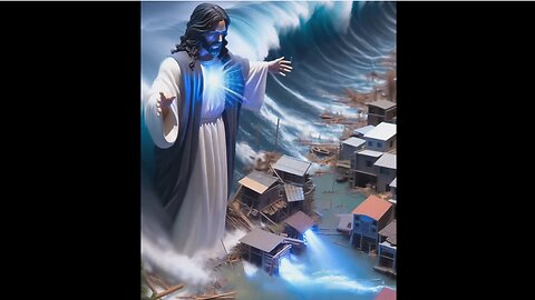 Jesus Soothes the Epic Tsunami
