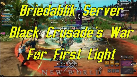 New World Briedablik Server War For First Light Black Crusade