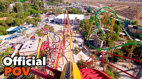 [POV] WONDER WOMAN Flight of Courage | Six Flags Magic Mountain Summer - NOW OPEN