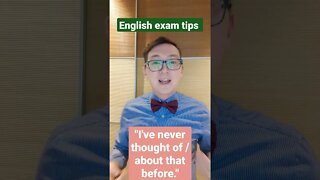 English Speaking Exam Tips - with English Teacher Charles #shorts