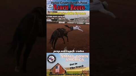 Ranch Saddle Bronc at Parker County Sheriffs Posse Ranch Rodeo #saddlebronc #rodeo