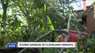 Cleanup continues after Cleveland Heights microburst