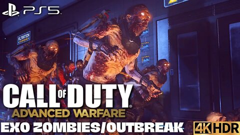 Call of Duty: Advanced Warfare Exo Zombies on Outbreak | PS5, PS4 | 4K HDR (No Commentary Gameplay)