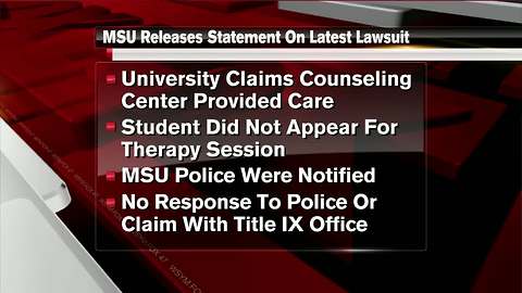MSU responds to allegations of rape mishandling in federal lawsuit