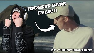 BIGGEST BARS EVER!?! - NF "HOPE" - MUSIC VIDEO REACTION!😎