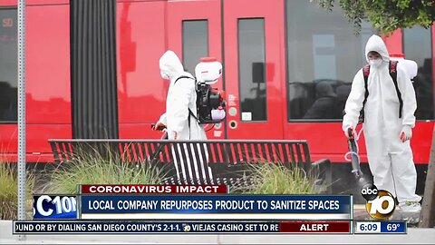 Local company repurposes product to sanitize spaces