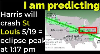 I am predicting: Harris' plane will crash on May 19 = 2017 ECLIPSE PEAK AT 1:17 PM