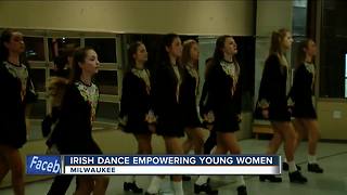 Trinity irish dancers get excited for St. Patrick's Day