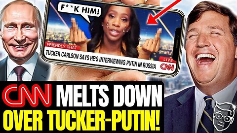 CNN Anchor has Crying, Tearful MELTDOWN On-Air Over Tucker’s Putin Interview, SLOBBERS On Zelensky🤣