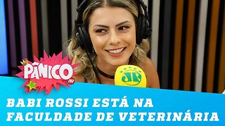 Babi Rossi veterinária! Ex-panicat está na faculdade