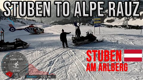 [4K] Skiing Stuben - Rescue Diversion to Alpe Rauz - Pistes 105 100 77 and 76, Austria, GoPro HERO11