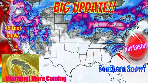 Monster Storm Just Turned Catastrophic & More Coming! Plus Potential Huge Snowstorm!