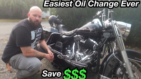 Easiest Oil Change for Harley Davidson Touring Bikes 2000-2017