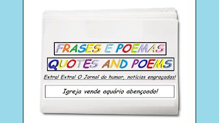 Notícias engraçadas: Igreja vende aquário abençoado! [Frases e Poemas]