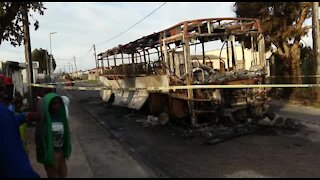 UPDATE 1 - Buses set alight ahead of taxi strike in Cape Town (qte)