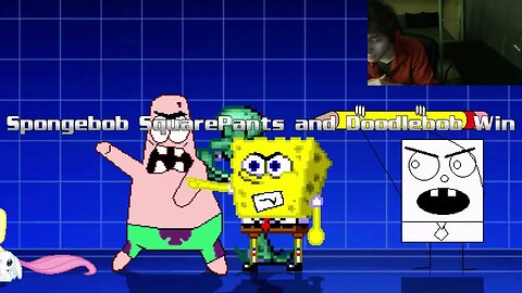 SpongeBob SquarePants Characters (SpongeBob, Squidward, And DoodleBob) VS Fluttershy In A Battle