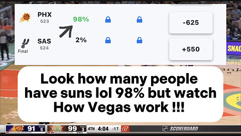 Rigged San Antonio Spurs vs Phoenix Suns | Vegas making millions off the LIVE BETS SCAMS
