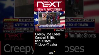 Creepy Joe Loses Control Sniffs and Kisses Trick-or-Treater #shorts
