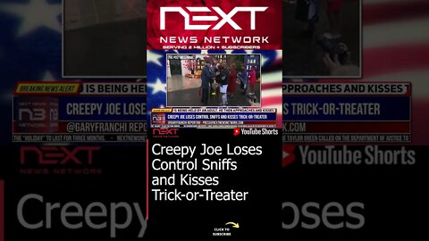 Creepy Joe Loses Control Sniffs and Kisses Trick-or-Treater #shorts