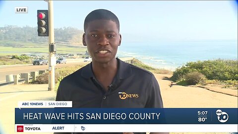 ABC 10News Anchor Wale Aliyu speaks with San Diegans trying to beat the heat