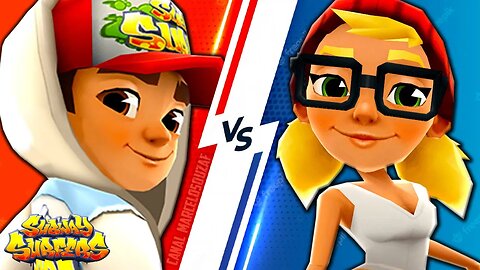 Jake vs Tricky do Subway Surfers