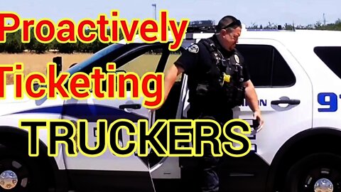COP says TRUCKERS are REAL problem LEAVING TRASH & ILLEGALLY PARKING 🙊 COMMERCE SHALL be REGULATED 😱