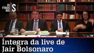 Íntegra da live de Jair Bolsonaro de 15/10/20